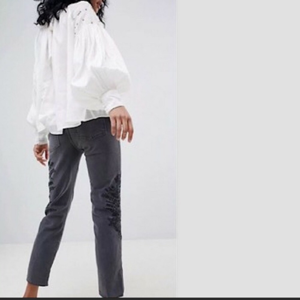 Free People Gray jeans - Picture 2 of 8